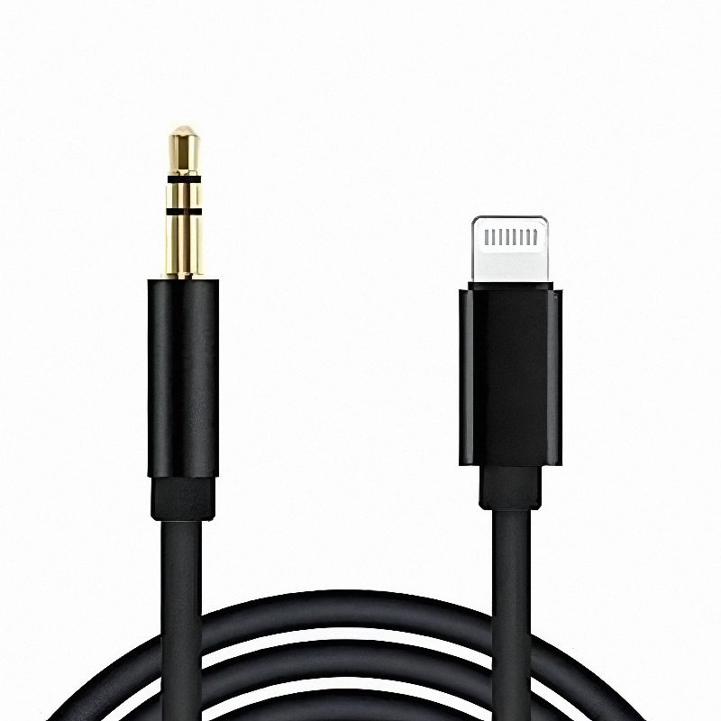 Καλώδιο Μετατροπέας Lightning Male Σε 3.5mm Jack Male AUX Audio (1m) - Μαύρο